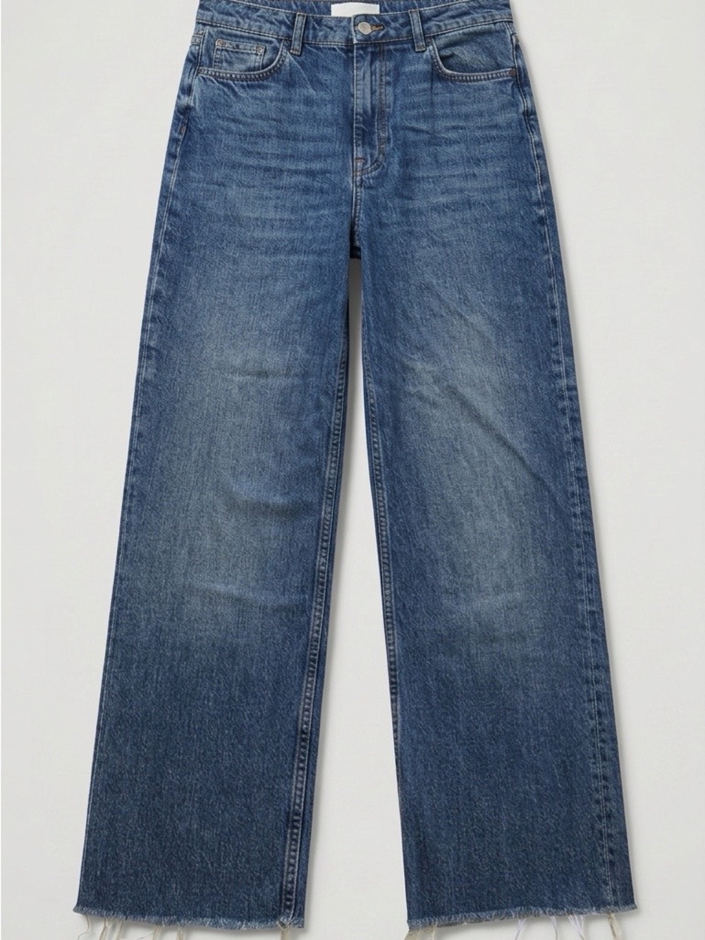 ZARA Classic Wide-Leg Jeans in Blue